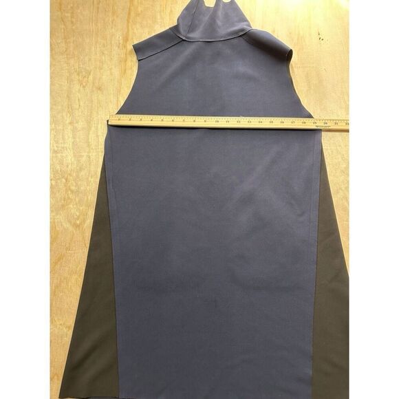 Zara A Line Dress Polyester Large Sleeveless And Mock Neck Pockets - Picture 5 of 7